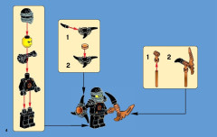 LEGO 70733 instructions page 4 – build guide