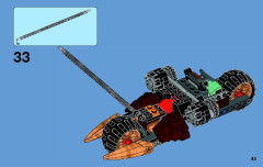 LEGO 70733 instructions page 43 – build guide