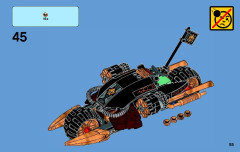 LEGO 70733 instructions page 55 – build guide