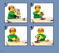 LEGO 70734 instructions page 2 – build guide