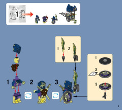 LEGO 70734 instructions page 3 – build guide