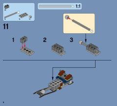 LEGO 70734 instructions page 8 – build guide