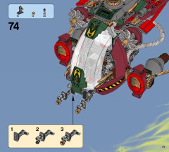 LEGO 70735 instructions page 71 – build guide