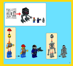 LEGO 70807 instructions page 3 – build guide