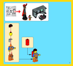 LEGO 70809 instructions page 3 – build guide
