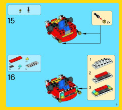 LEGO 70813 instructions page 9 – build guide