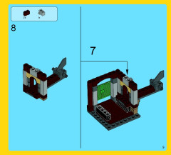LEGO 70813 instructions page 9 – build guide