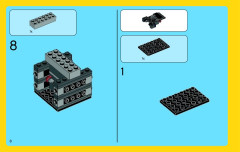 LEGO 70813 instructions page 8 – build guide