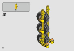 LEGO 70823 instructions page 74 – build guide