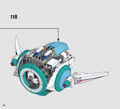 LEGO 70830 instructions page 74 – build guide
