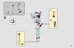 LEGO 70842 instructions page 9 – build guide