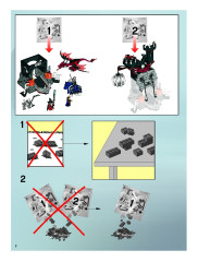 LEGO 7093 instructions page 2 – build guide