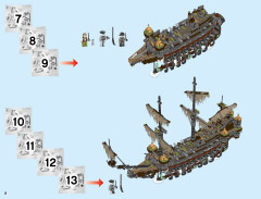 LEGO 71042 instructions page 8 – build guide