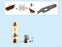 LEGO 71042 instructions page 9 – build guide