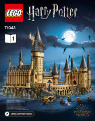 LEGO 71043 instructions page 1 – build guide