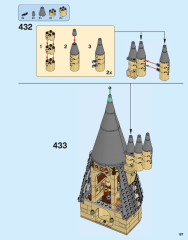 LEGO 71043 instructions page 187 – build guide