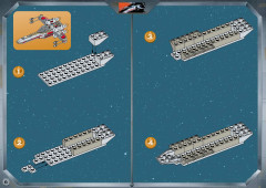 LEGO 7140 instructions page 6 – build guide