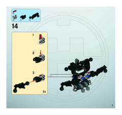 LEGO 7145 instructions page 9 – build guide