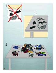 LEGO 7160 instructions page 2 – build guide