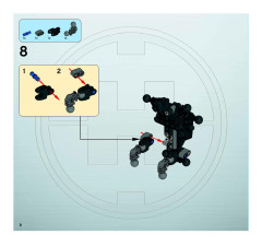 LEGO 7162 instructions page 8 – build guide
