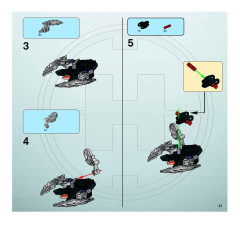 LEGO 7179 instructions page 21 – build guide