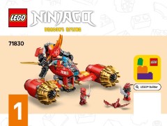 LEGO 71830 instructions page 1 – build guide