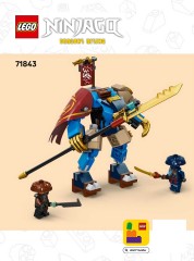 LEGO 71843 instructions page 1 – build guide