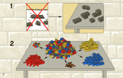 LEGO 7187 instructions page 2 – build guide
