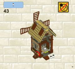 LEGO 7189 instructions page 45 – build guide