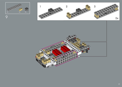 LEGO 72050 instructions page 17 – build guide