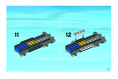 LEGO 7206 instructions page 9 – build guide