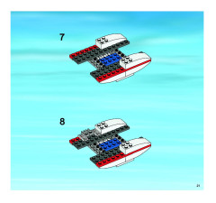 LEGO 7206 instructions page 21 – build guide