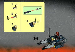 LEGO 7256 instructions page 9 – build guide