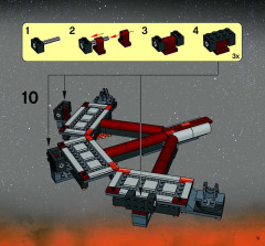 LEGO 7257 instructions page 9 – build guide