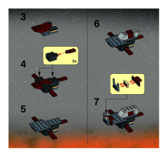 LEGO 7258 instructions page 7 – build guide