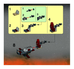 LEGO 7258 instructions page 8 – build guide
