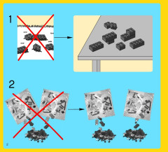 LEGO 7291 instructions page 2 – build guide