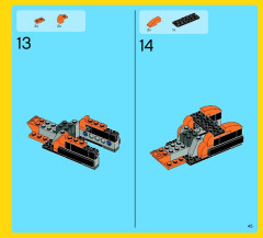 LEGO 7291 instructions page 45 – build guide