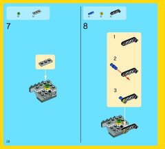 LEGO 7292 instructions page 28 – build guide