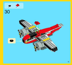 LEGO 7292 instructions page 45 – build guide