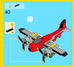 LEGO 7292 instructions page 57 – build guide