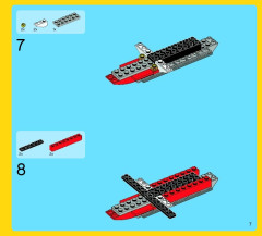 LEGO 7292 instructions page 7 – build guide