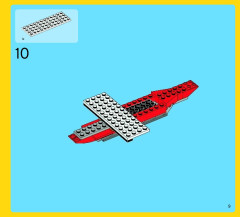 LEGO 7292 instructions page 9 – build guide