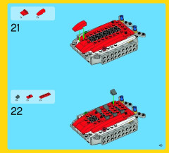 LEGO 7292 instructions page 43 – build guide