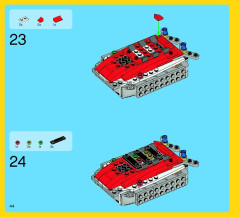 LEGO 7292 instructions page 44 – build guide