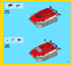 LEGO 7292 instructions page 45 – build guide