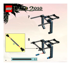 LEGO 7296 instructions page 28 – build guide