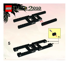 LEGO 7296 instructions page 4 – build guide