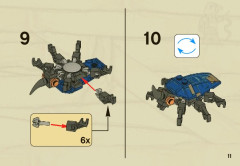 LEGO 7305 instructions page 11 – build guide