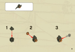 LEGO 7305 instructions page 9 – build guide